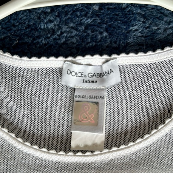 D& G Dolce and Gabbana Intimi sheer top size 1 white - Picture 2 of 7